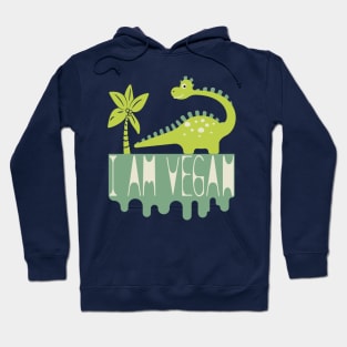 I am vegan dino Hoodie